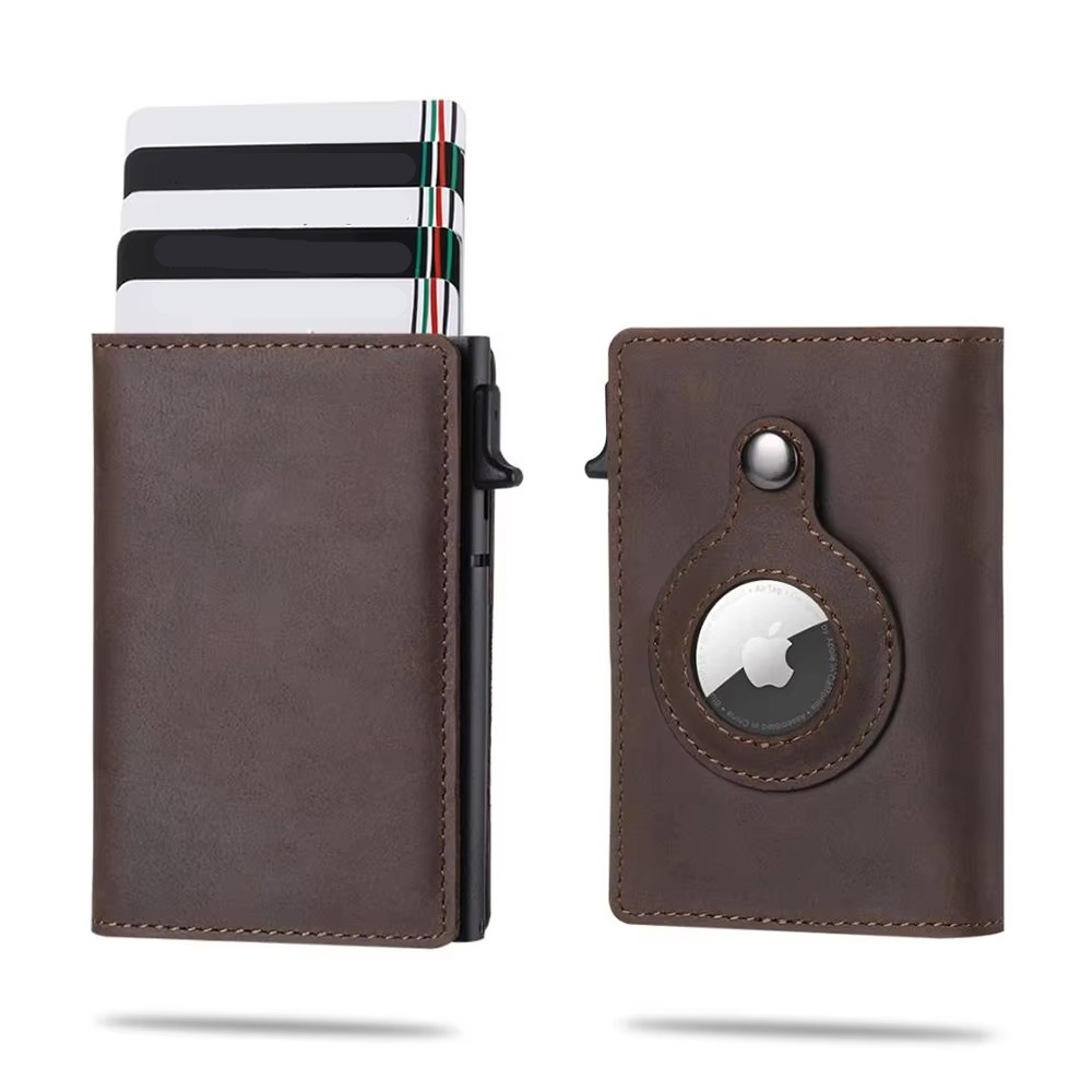Slim Leather RFID Wallet with Fast Card Slot