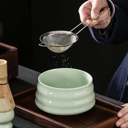 Matcha Set Green Size One Size Bamboo Ceramic-6