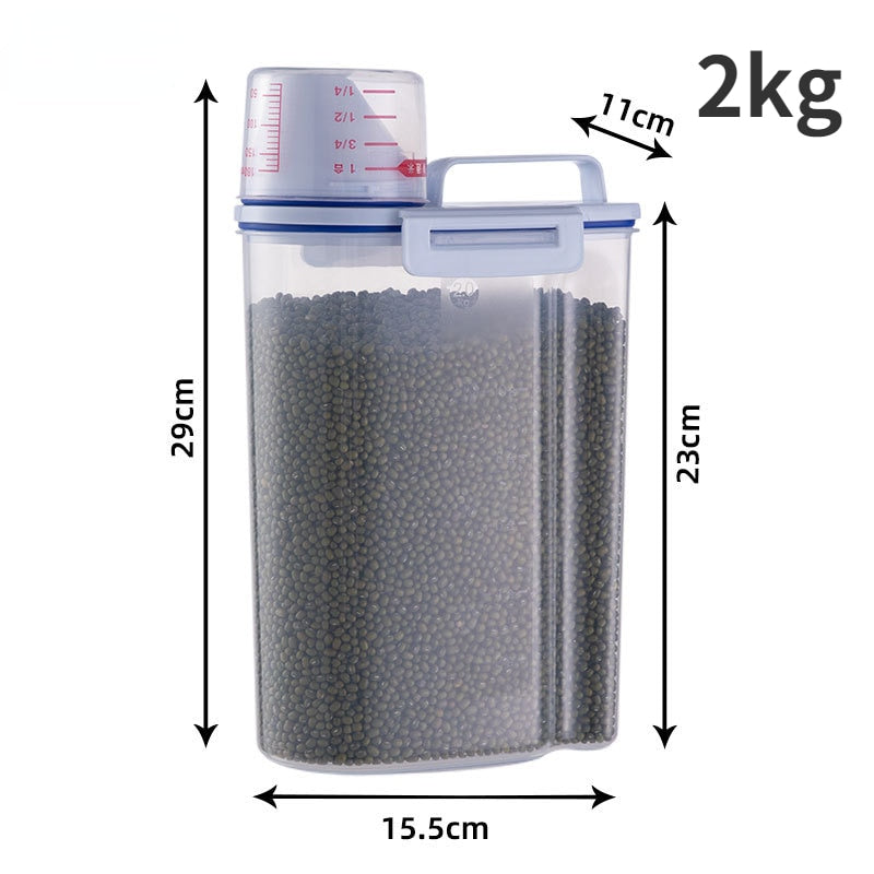 Fresh Pet Food Keeper Measuring Bowl