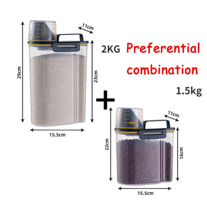 Fresh Pet Food Storage Container with Measuring Cup