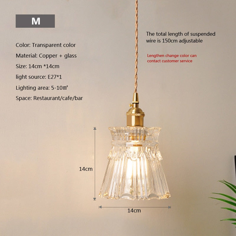 Clear Glass Modern Pendant Light