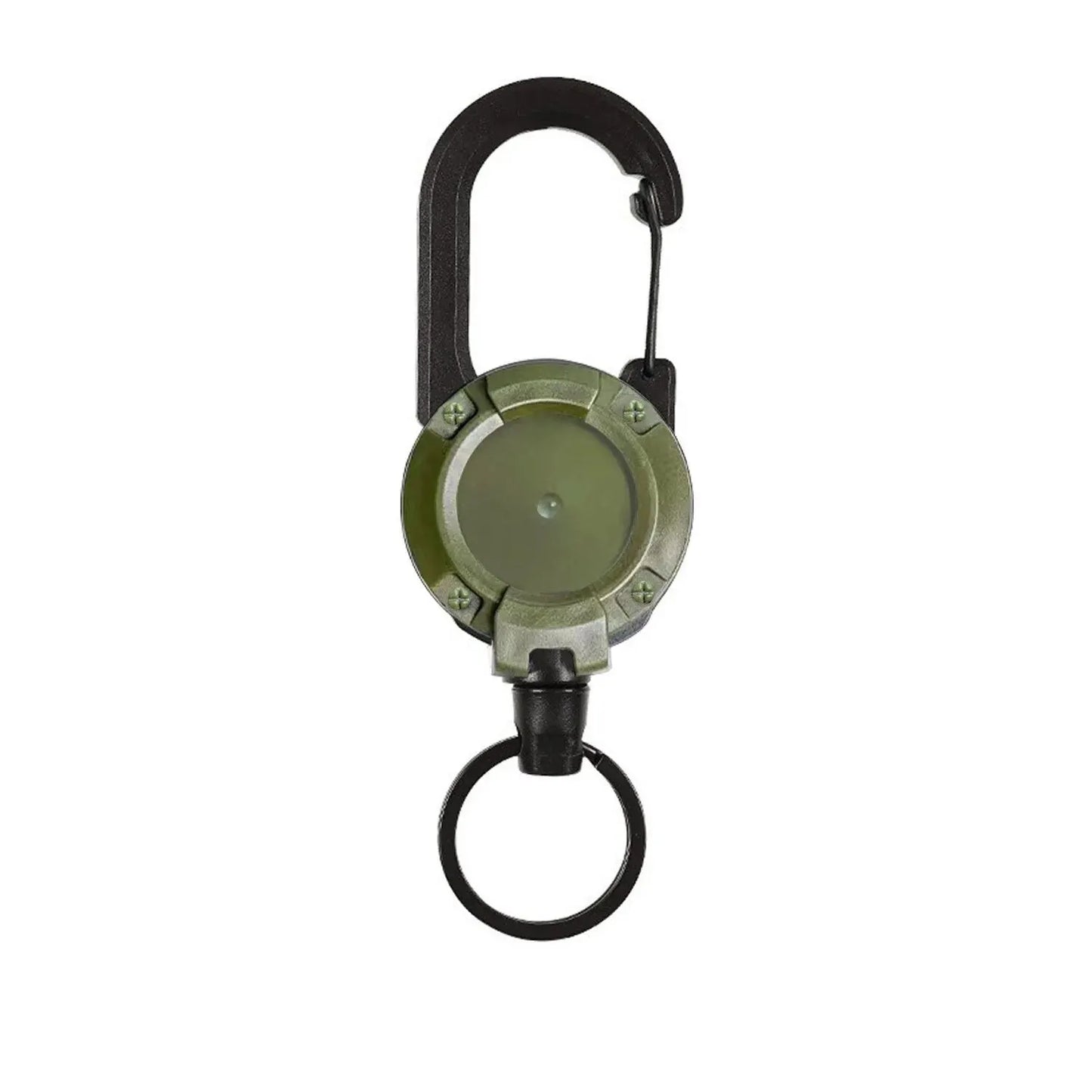 Secure Retractable Keychain Carabiner Clip
