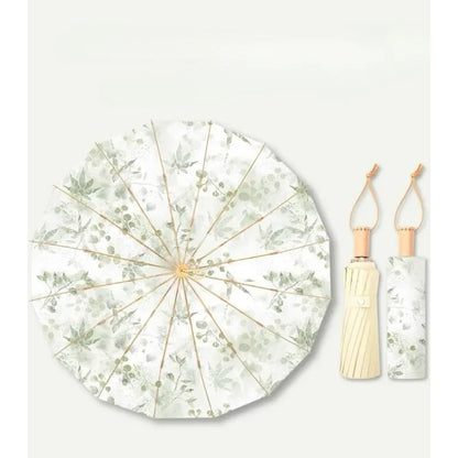 Natural Bamboo Artisan Calligraphy Umbrella