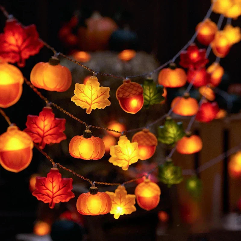 Warm White Halloween LED Lights Set