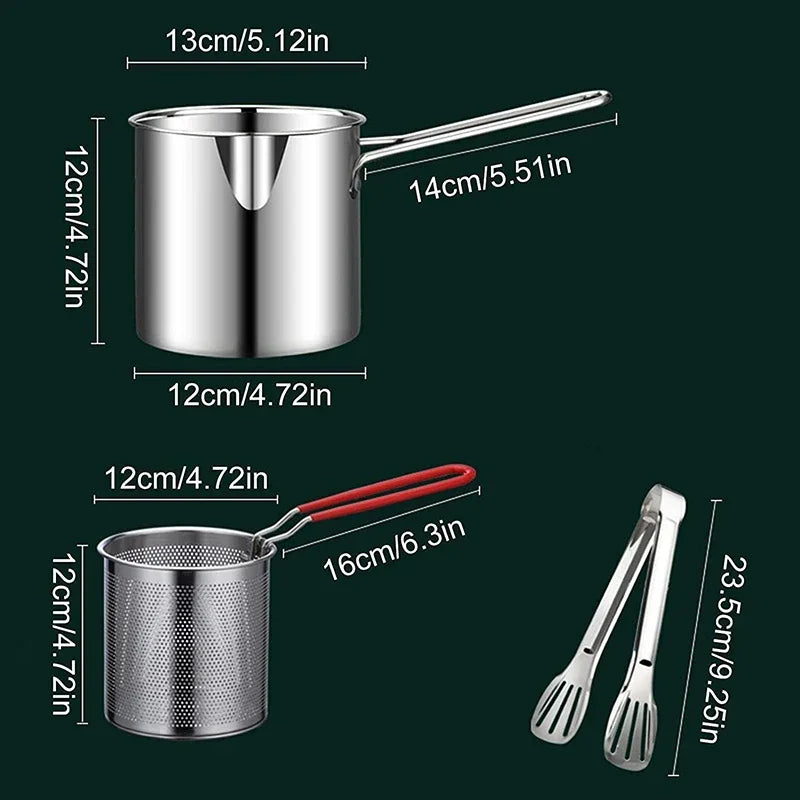 Heavy Duty Stainless Steel Fryer Pot