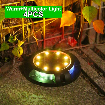 Solar Powered Colorful Outdoor Lamp