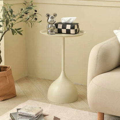 Modern Metal Circular End Table