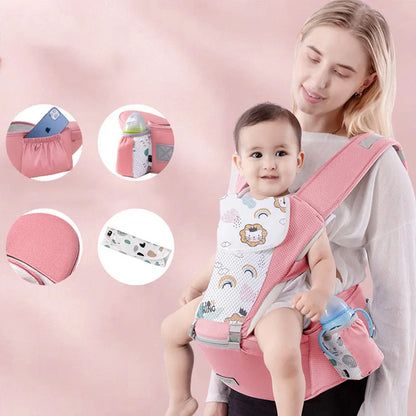 Versatile Baby Sling with Built-in Hip Seat