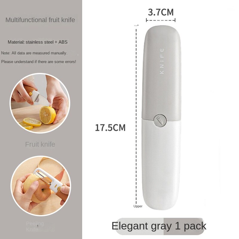 Compact 2-in-1 Veggie Peeler Kitchen Knife