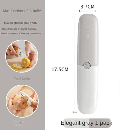 Compact 2-in-1 Veggie Peeler Kitchen Knife