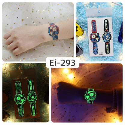 Glowing Fashion Watch Tattoo Sticker
