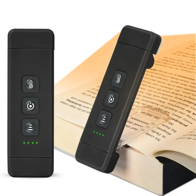 Compact LED Reading Lamp with USB Rechargeable Clip