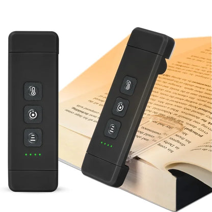 Compact LED Reading Lamp with USB Rechargeable Clip