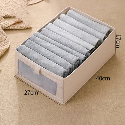 Collapsible Linen Storage Box with Window