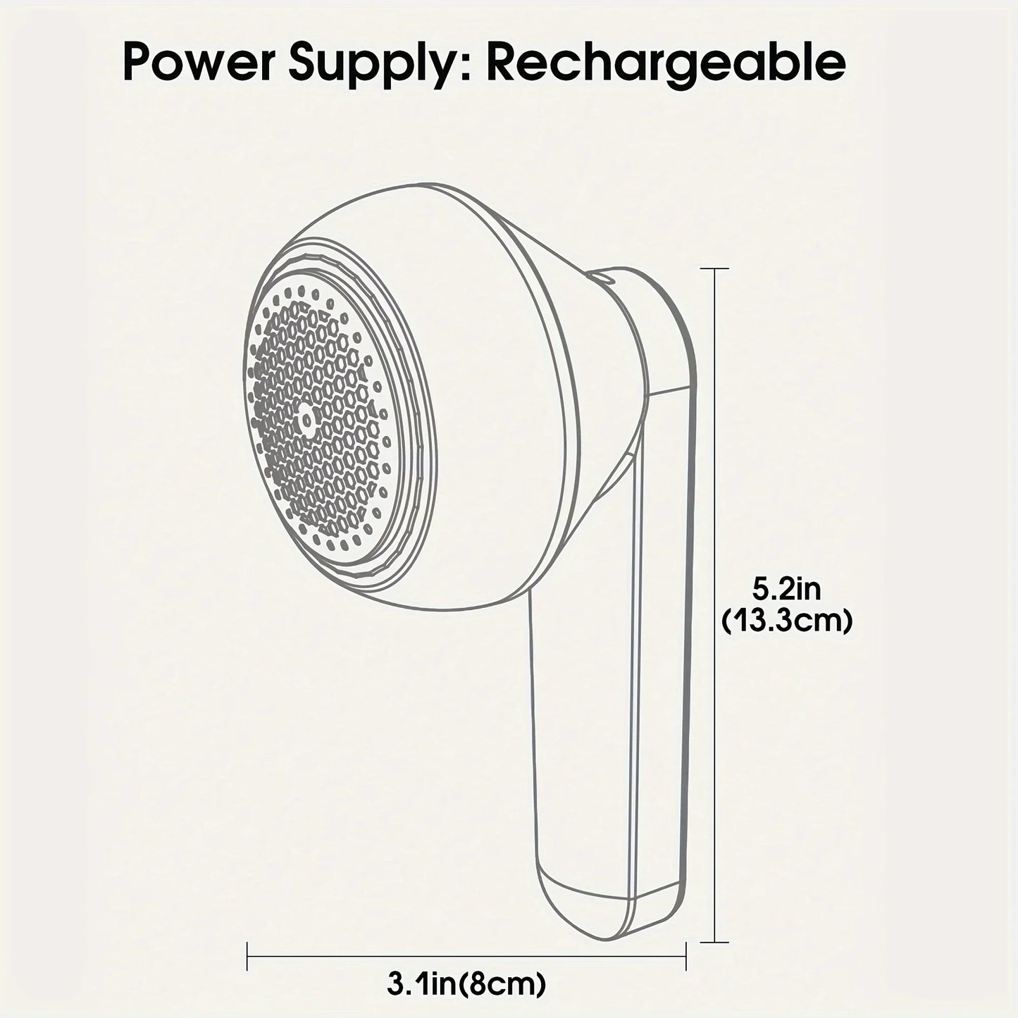 Compact Rechargeable Lint Cleaner