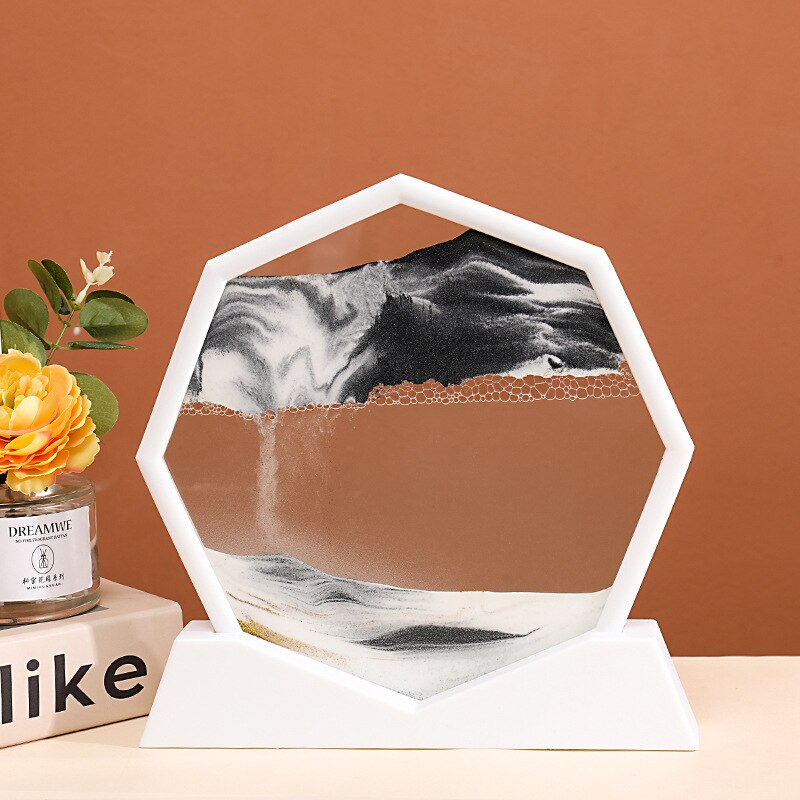Oceanic Wavy Hexagon Sand Decoration