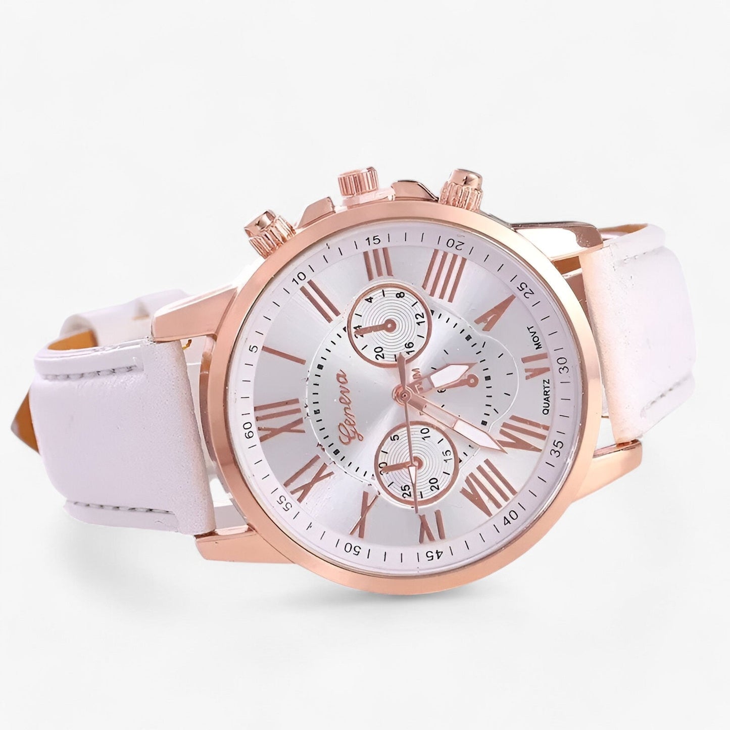 Waterproof Ladies Leather Watch 42mm