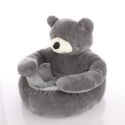 Cozy Plush Teddy Bear Pet Cushion Bed
