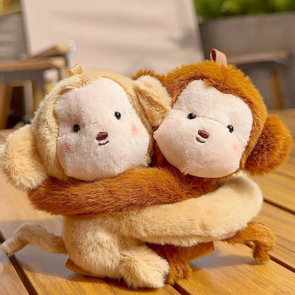 Cute Plush Animal Hug Keychain Toys