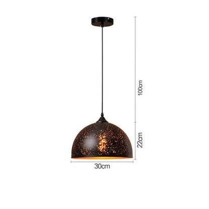 Rustic Metal Pendant Light in Modern Industrial Style