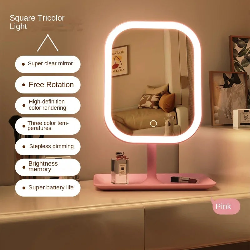 LED Vanity Mirror with 3 Color Lights and Touch Control