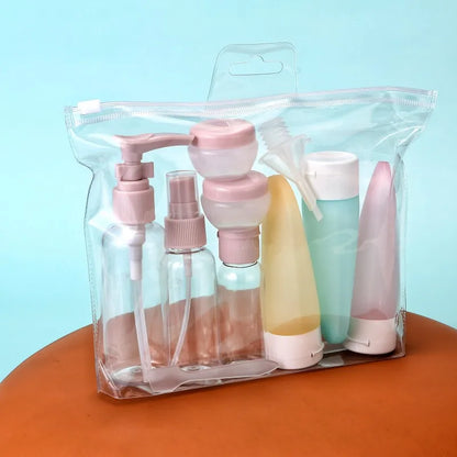 Portable 11pc Travel Cosmetic Bottle Set
