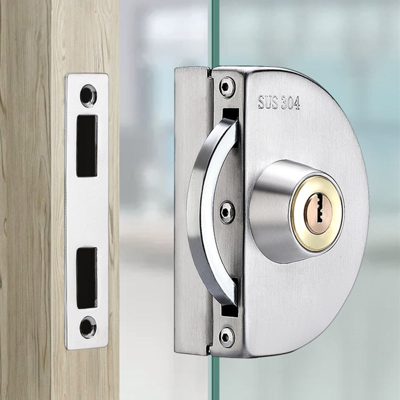 Secure Sliding Glass Door Stainless Lock - Halri