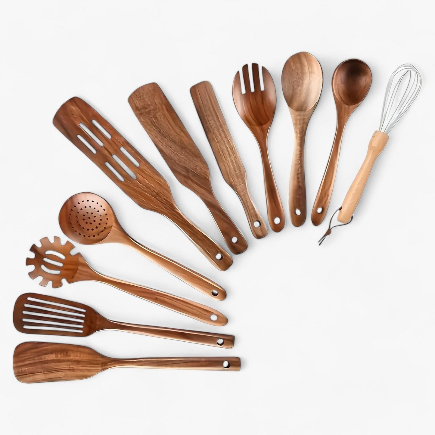 Natural Wood 11pc Kitchen Tool Set - Halri