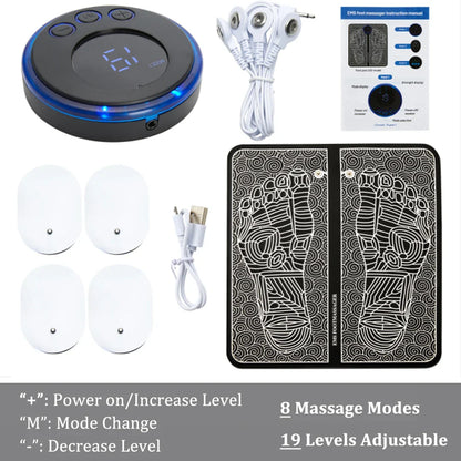 Electric Foot Massage Mat - 8 Modes Rechargeable