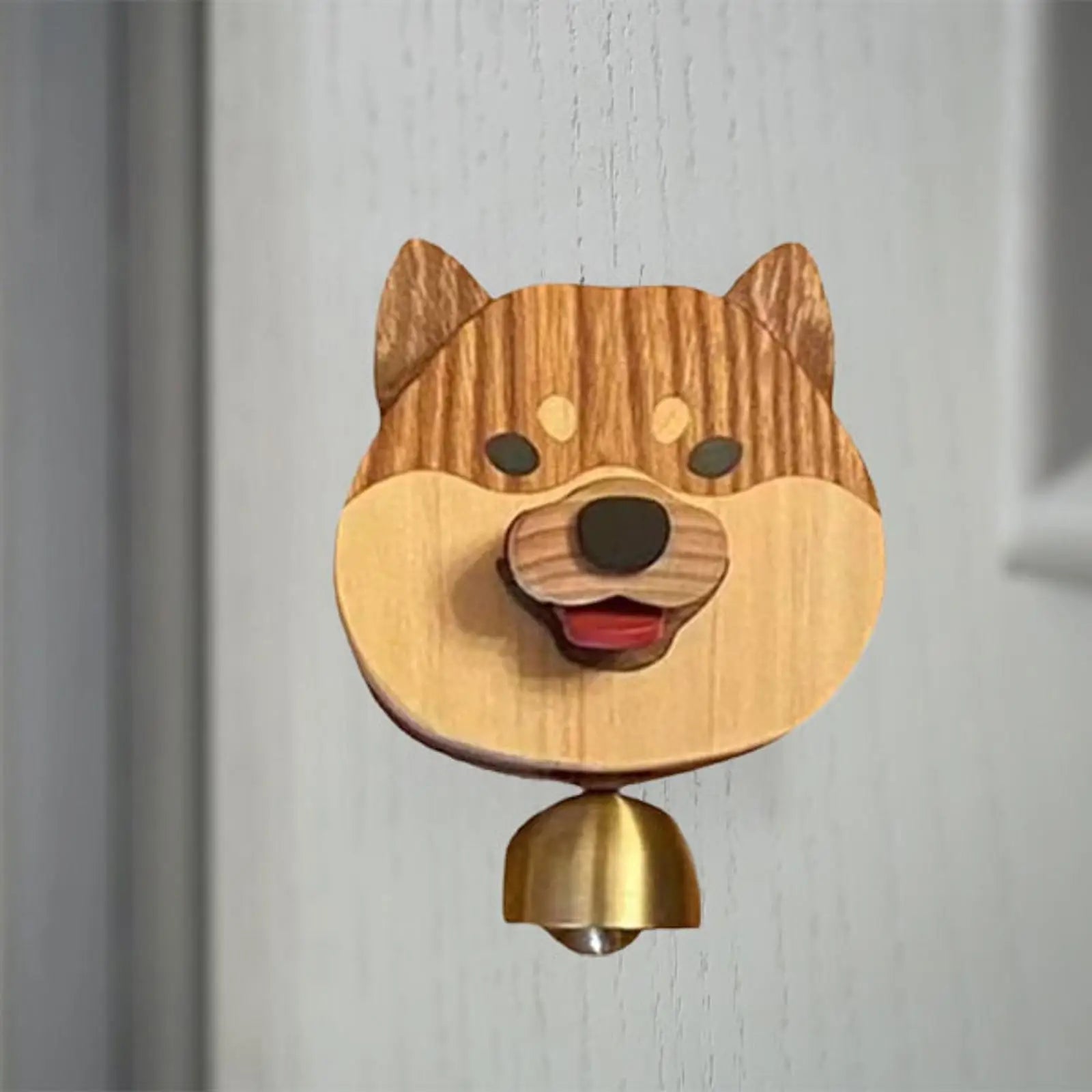 Funny Shiba Dog Wood Door Bell - Halri