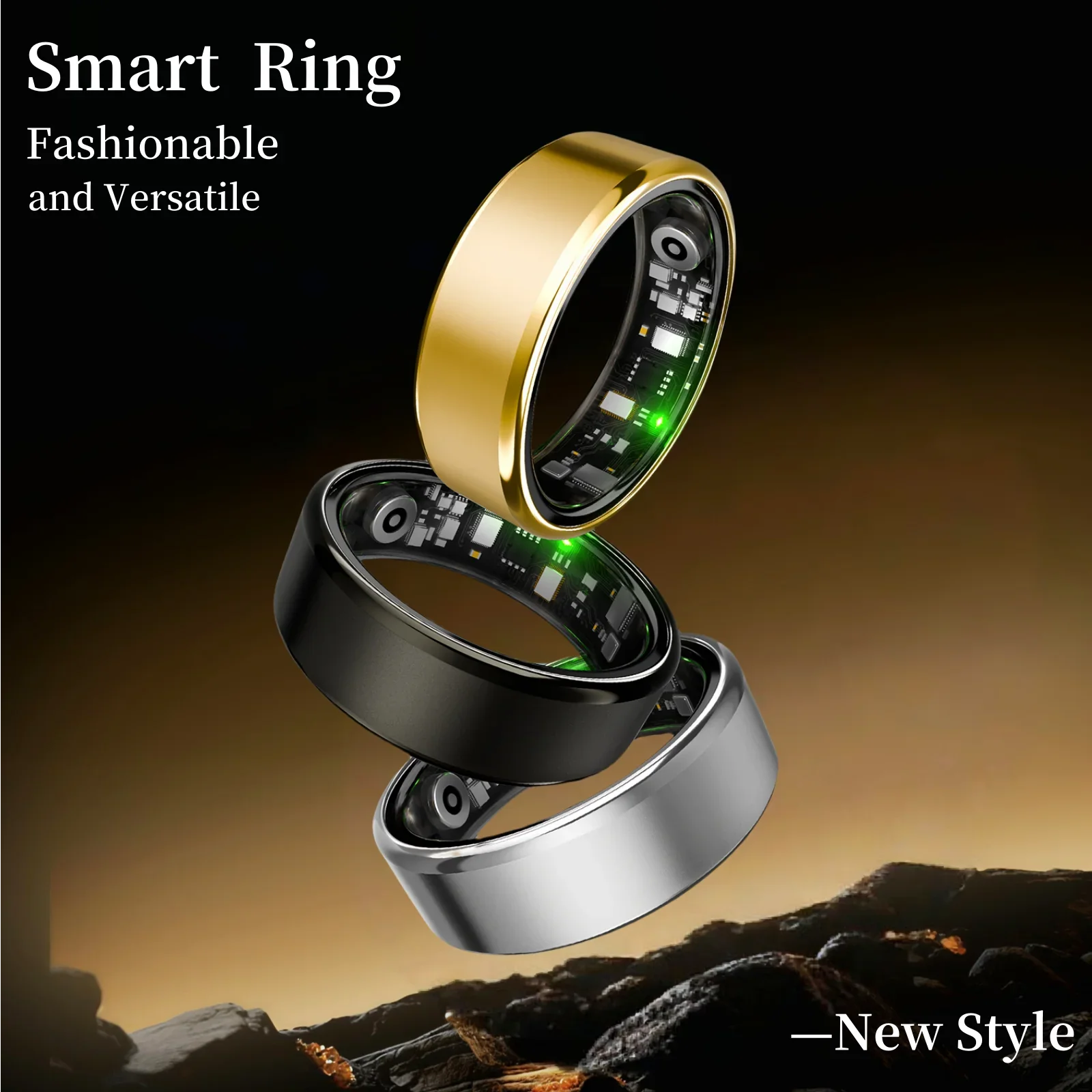 Advanced Fitness Ring with Sleep and Stress Tracking - Halri