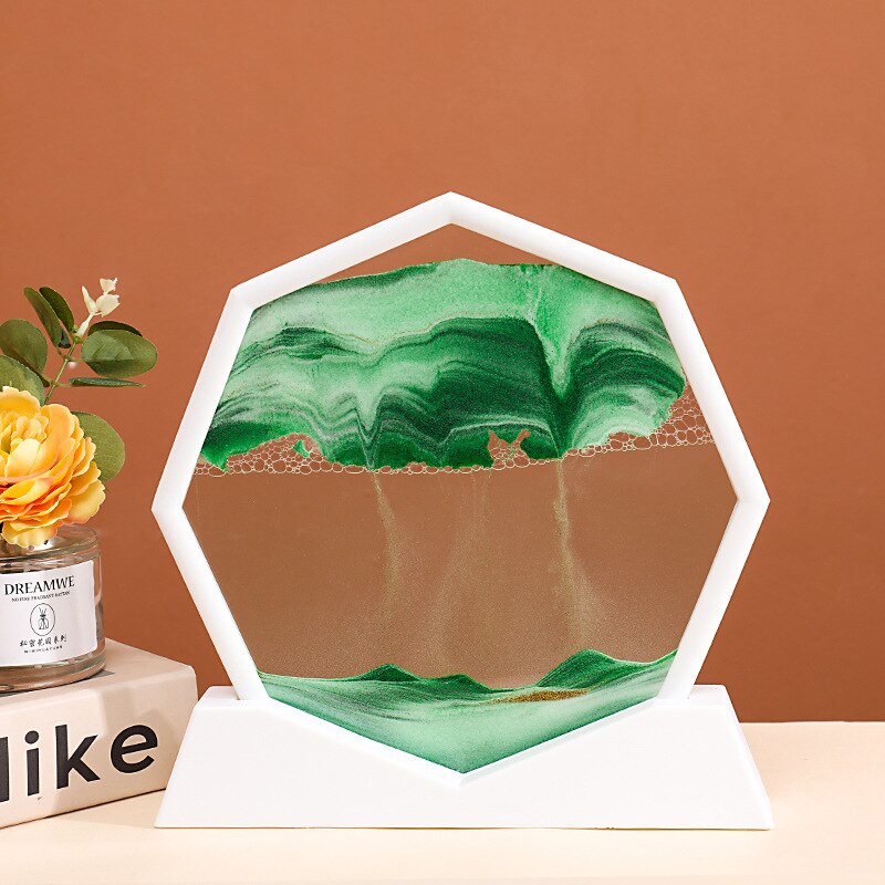 Oceanic Wavy Hexagon Sand Decoration