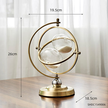 Elegant Metal Hourglass Table Decor