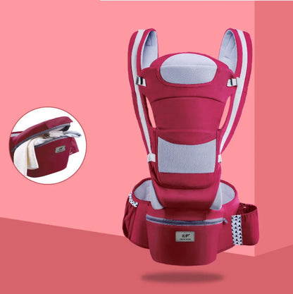 Versatile Baby Sling with Built-in Hip Seat
