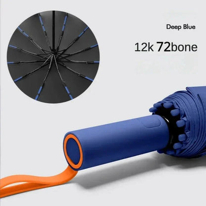 Compact Rain and Windproof Travel Umbrella