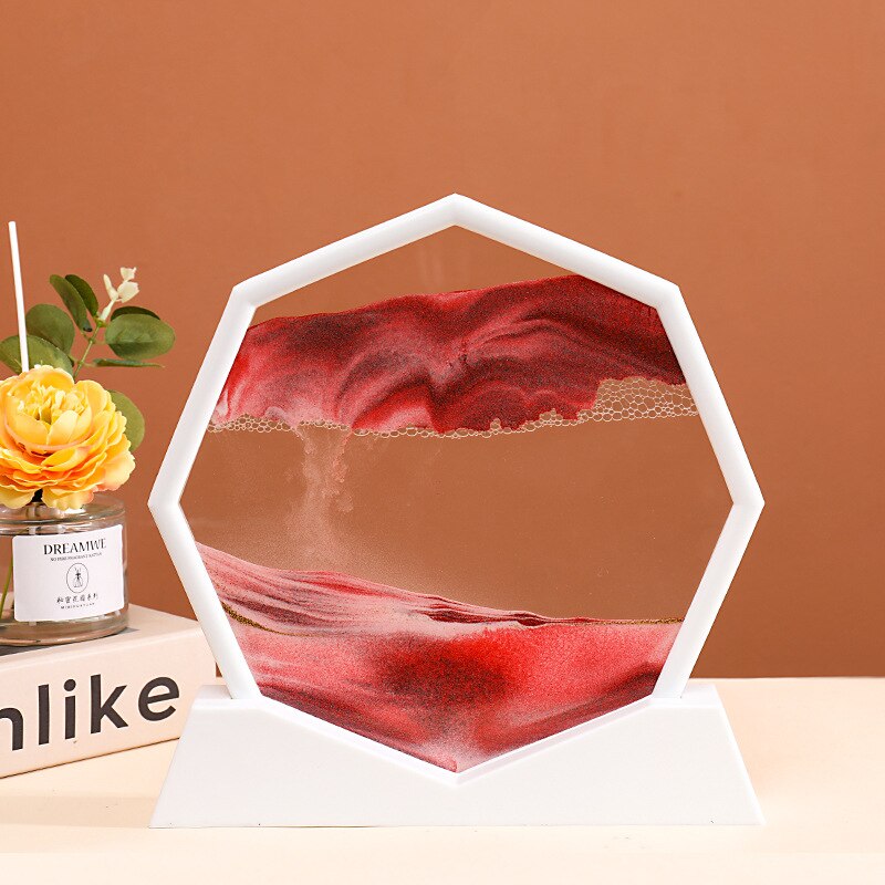 Oceanic Wavy Hexagon Sand Decoration