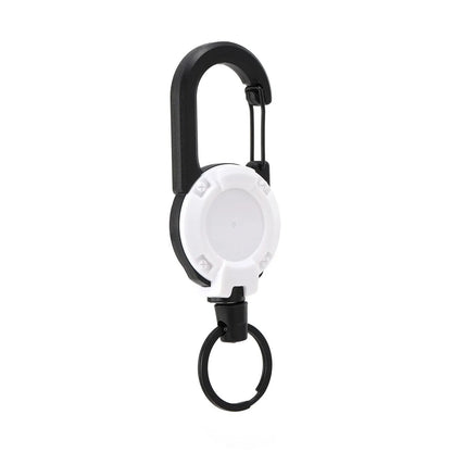 Secure Retractable Keychain Carabiner Clip