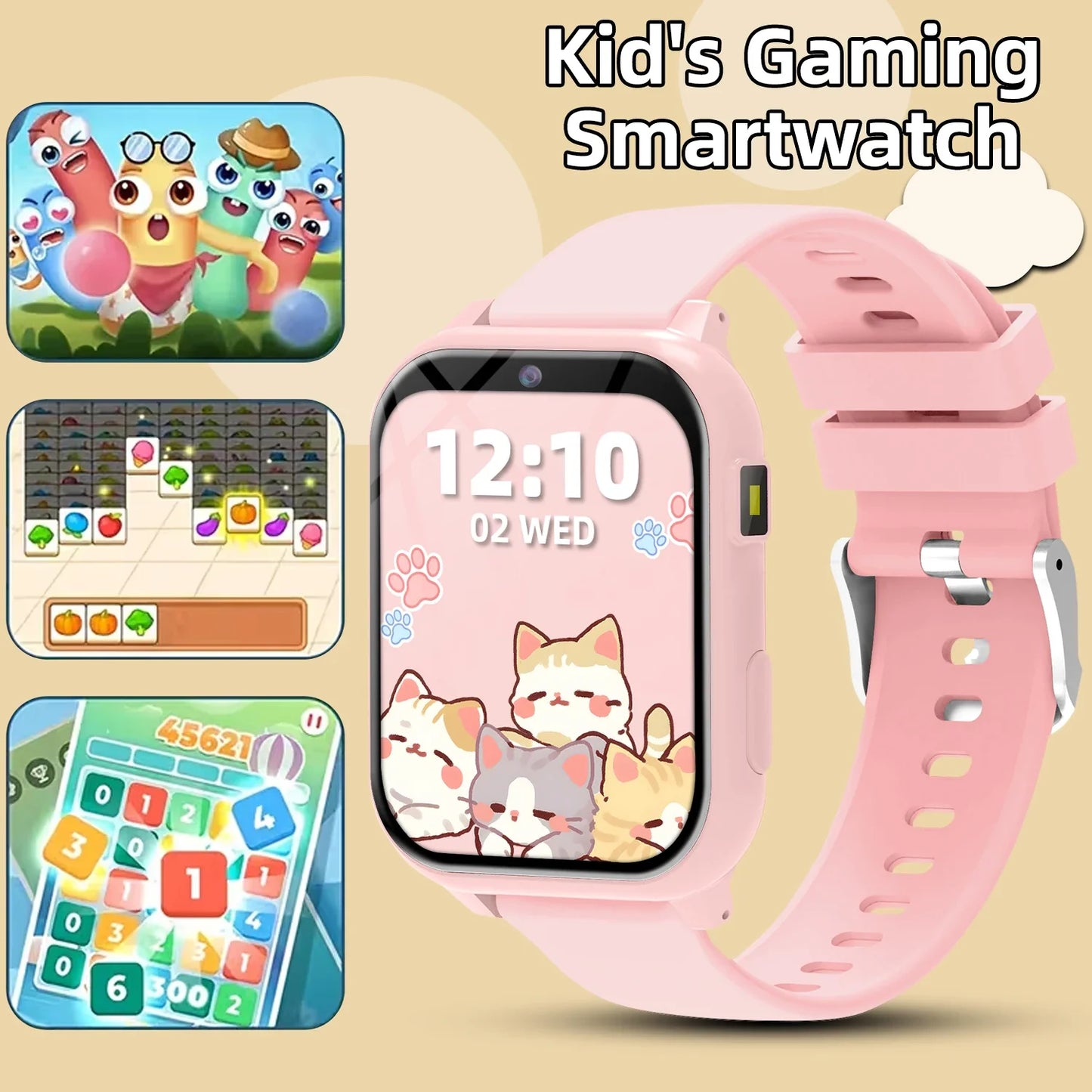 Fun Kids Digital Watch with Alarm and Flashlight