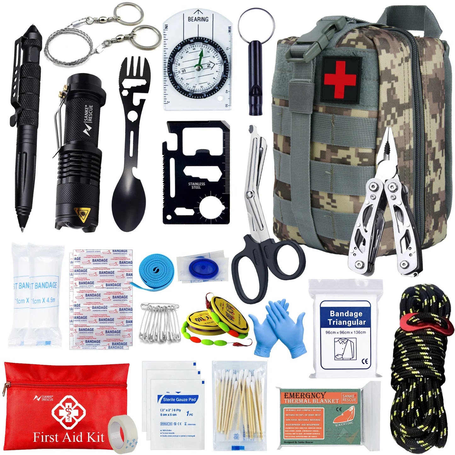 Emergency Medical Kit Bag – Complete First Aid Backpack