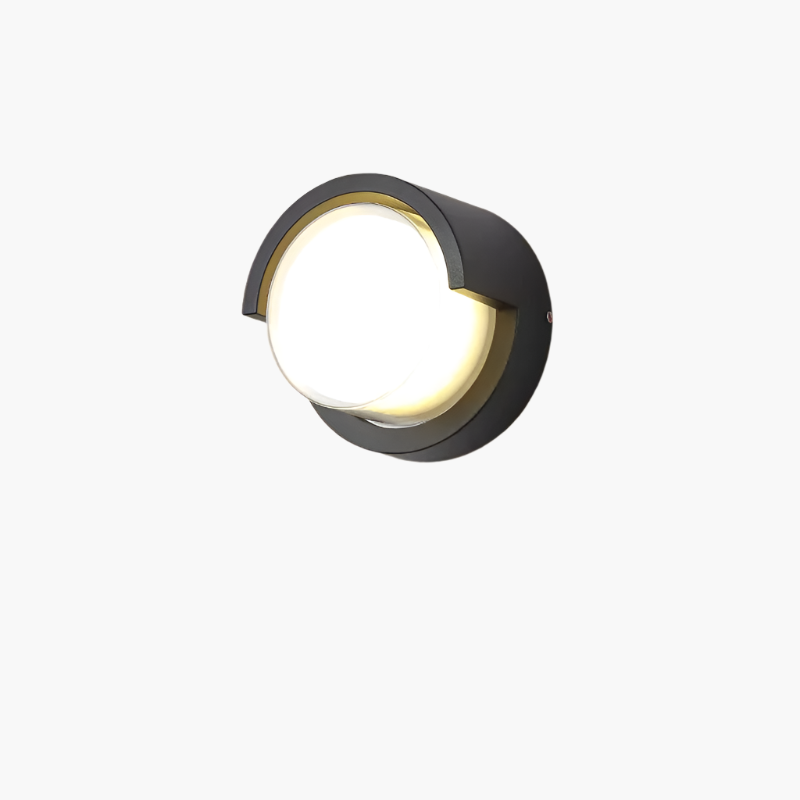 Modern wall-mounted light fixture on a white background