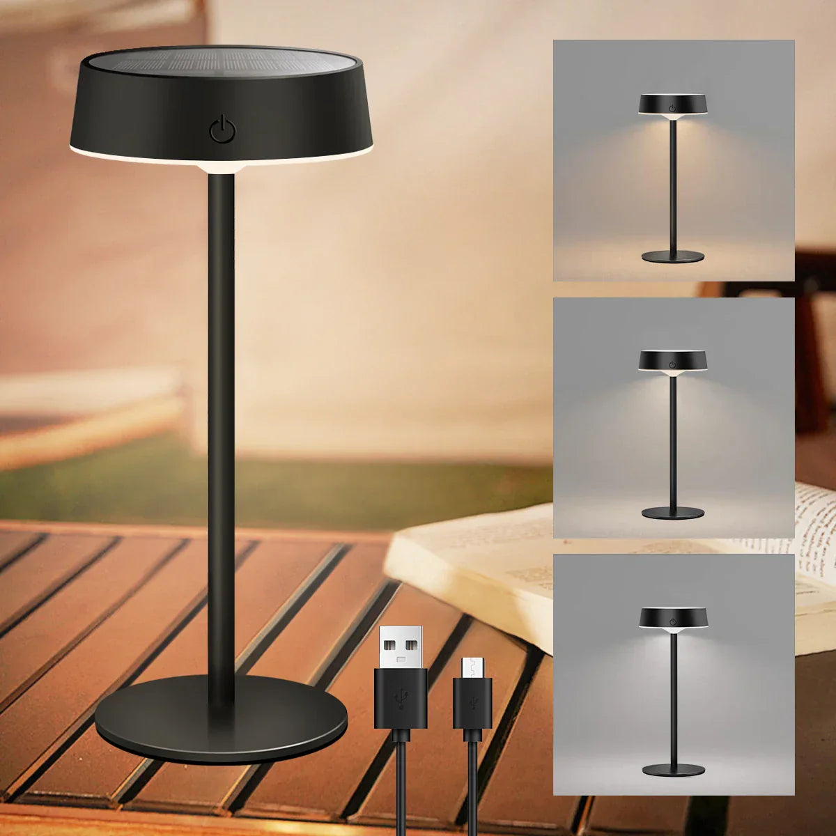 Portable Solar Powered LED Table Lamp - Halri