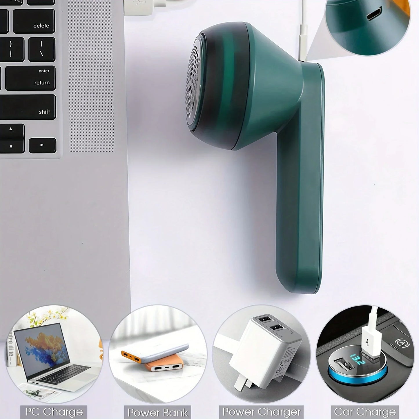 Compact Rechargeable Lint Cleaner