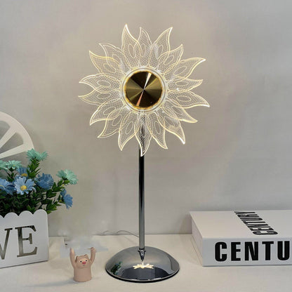 Colorful Rainbow Glass Desk Lamp