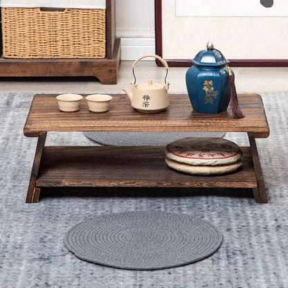 Natural Wood Japanese Style Low Table