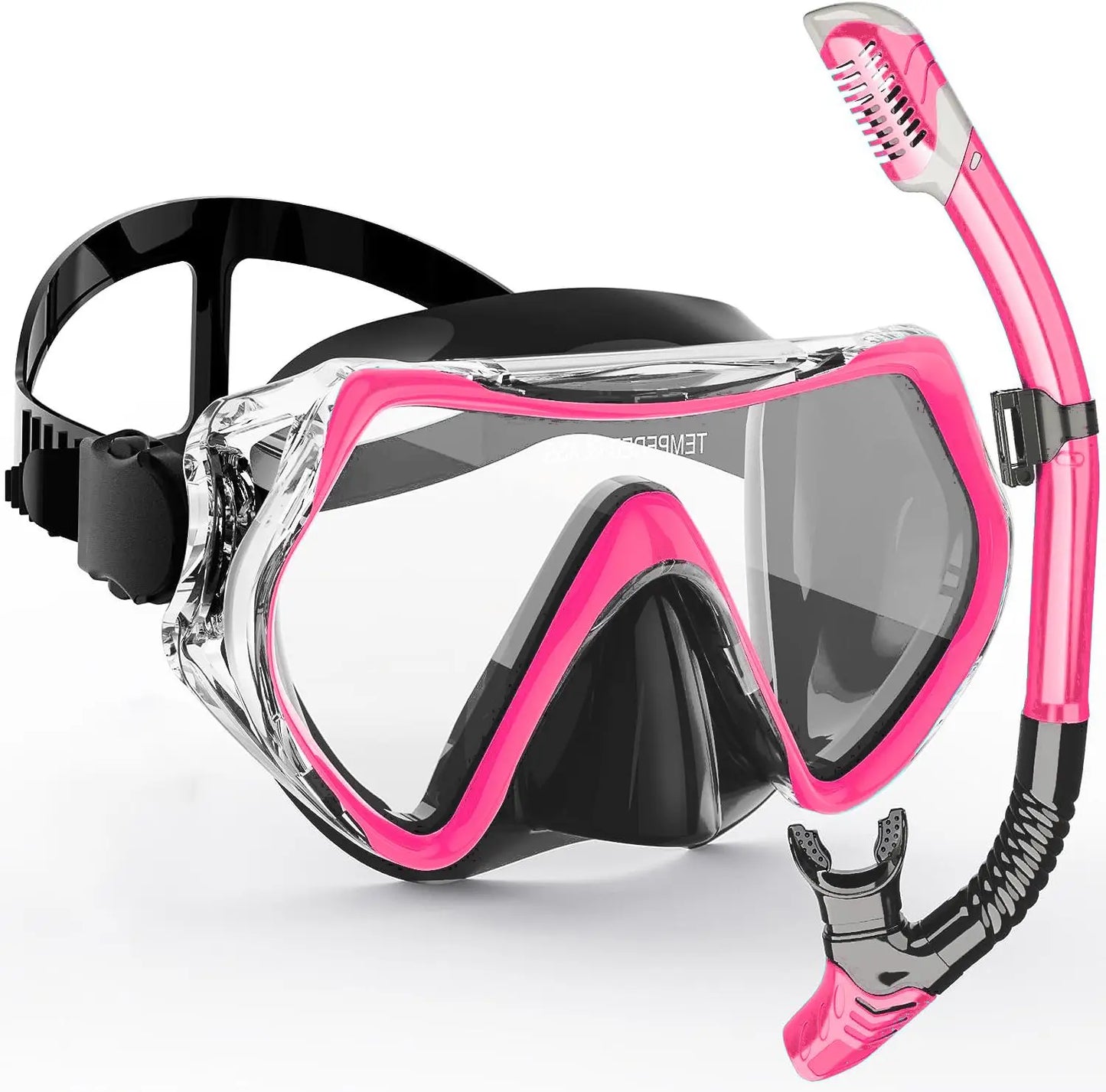 Clear Vision Snorkel Mask Set for Adults