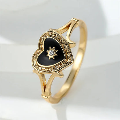 Vintage Style Love Heart Ring