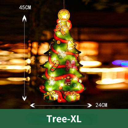 Colorful Holiday Window String Lights