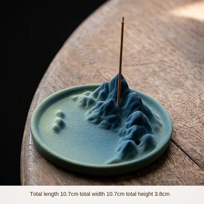 Natural Stone Ceramic Waterfall Incense Holder