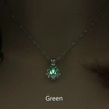 Shining Moonlight Flower Pendant Necklace