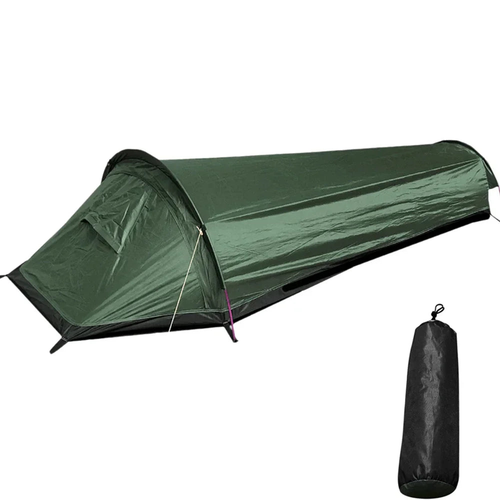Lightweight Waterproof Solo Camping Tent with Aluminum Poles
